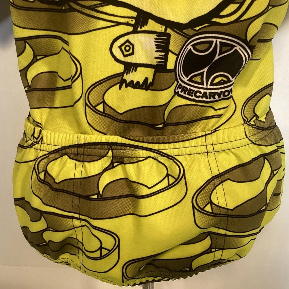 Biker Chick Women’s Cycling Jersey Chick on bike seat size large World Jerseys - Picture 7 of 12